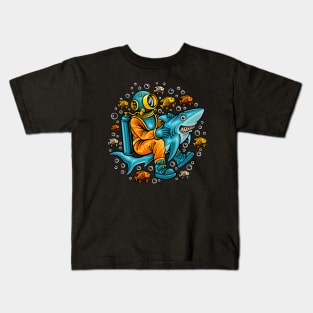 Ocean tour illustration Kids T-Shirt